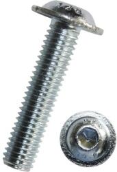 Dresselhaus Șuruburi metrice cu cap semibombat și hexagon interior Dresselhaus 8x40 mm DIN7380-2 oțel zincat, 200 bucăți (0/0351/002/8X40/01)
