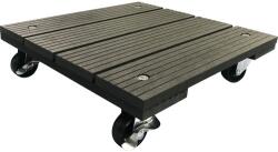 Lafiora Suport ghiveci cu roți Lafiora WPC 30x30x7, 5 cm antracit (WT3030S_MX)