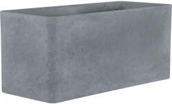 Geli Jardinieră Geli Cube plastic 60x25x26 cm gri deschis (17606059)