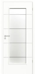 CLASSEN Foaie de ușă Classen Discovery 1 alb CPL MDF 203, 5x84, 4 cm dreapta (10027)