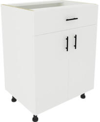haaus Corp inferior bucătărie Karo 60 cm, 2 uși 1 sertar, alb (917234)