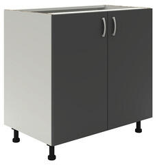 haaus Corp inferior bucătărie 80 cm, 2 uși, alb/antracit (912703)