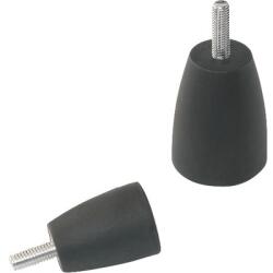 Dresselhaus Șuruburi metrice cu cap cilindric manual Dresselhaus 8x30 mm Ø25mm oțel & plastic negru, 10 bucăți (0/4770/705/ 8/ 30/ /17)