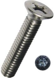 Dresselhaus Șuruburi metrice cu cap înecat cruce Dresselhaus 3x20 mm DIN965 oțel inox A2, 100 bucăți (0/3378/000/ 3,0/ 20,0/ /02)