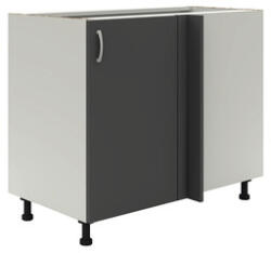 haaus Corp inferior de colț bucătărie 98 cm, 1 ușă, alb/antracit (912840)