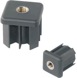 Dresselhaus Capace cu filet pentru țeavă pătrată Dresselhaus 40x40 mm M10 plastic negru (0/4777/705/ 10/ 40/ 40/17)