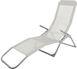 Garden Place Șezlong plajă pliabil Garden Place Bella 146x92x58 cm gri argintiu (FBS6103LB)