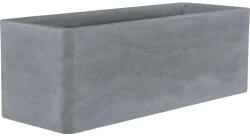 Geli Jardinieră Geli Cube plastic 80x29x27, 5 cm gri deschis (17608059)