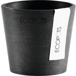 Ecopots Ghiveci Ecopots Amsterdam Mini plastic Ø 8 cm H 7 cm gri închis (AM.8.DG)