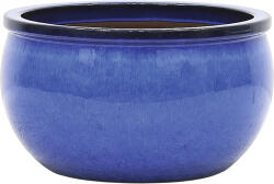 FloraSelf Ghiveci flori FloraSelf Bavaria ceramică Ø 37 cm H 21 cm albastru (93505)
