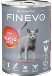 FINEVO Hrană umedă pentru pisici FINEVO Vitality cu somon și pui 400 g (87329)