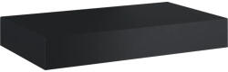 Jungborn Blat lavoar baie marmură compactă negru mat 80, 6x46 cm Jungborn (168242)
