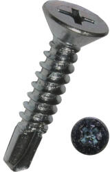 Dresselhaus Șuruburi pentru tablă autoforante cu cap înecat cruce Dresselhaus 4, 2x32 mm DIN7504 oțel zincat, 1000 bucăți (0/6064/001/4,2x32/01)