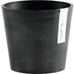 Ecopots Ghiveci Ecopots Amsterdam Mini plastic Ø 13 cm H 11, 4 cm gri închis (AM.13.DG)
