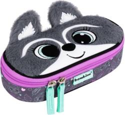 Bambino Premium Penar școlar oval Bambino Premium Racoon - Cu 1 fermoar (663666) Penar
