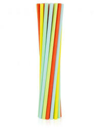  Színes Pastel papír szívószál 12 db-os (MLG125924) - pepita
