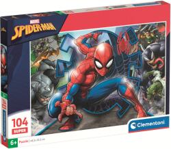 Clementoni Puzzle pentru copii Clementoni din 104 piese - Omul-Păianjen în acțiune (25044) Puzzle
