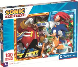 Clementoni Puzzle pentru copii Clementoni din 180 piese - Sonic Ariciul (29795) Puzzle