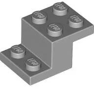 LEGO® 73562c86 - LEGO világosszürke lépcsős kocka 3 x 2 x 1 1/3 méretű (73562c86)