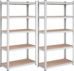 SONGMICS Plutár polckészlet 2 db 180 cm barna (GLR040E02)