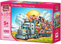 Art Puzzle Puzzle pentru copii Art Puzzle din 100 piese - Călătorie cu camionul (35414) Puzzle