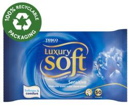 Tesco Soft Luxury Sensitive nedves toalettkendő érzékeny bőrre 50 db