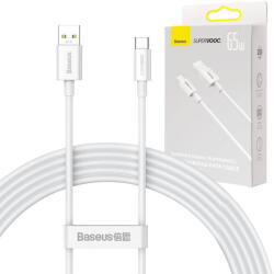 Baseus Superior Series USB-USB-C kábel, 65 W, PD, 2m, fehér - ionstore