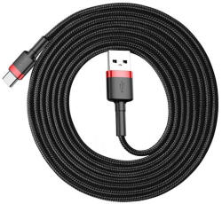 Baseus Cafule USB / USB-C töltő- és adatkábel, 2A, 3m, piros - ionstore