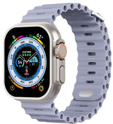 Phoner River Apple Watch 41/40/38 mm szilikon szíj, levendulaszürke - ionstore
