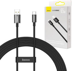 Baseus Superior Series USB-USB-C kábel, 65 W, PD, 2m, fekete - ionstore
