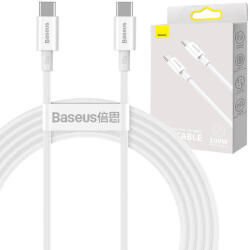 Baseus Superior Series USB-C-USB-C kábel, 100 W, 2 m, fehér - ionstore