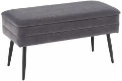 Halmar Pad tárolóhellyel VELVA 37x78 cm szürke V-CH-VELVA-POPIEL/CZARNY (HA0067)