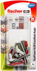 Fischer EasyHook kampó + DuoPower kétkomponensű nylon dübel 6 x 30, bliszteres, 6 db/csomag (557916)