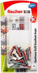 Fischer EasyHook kampó + DuoPower kétkomponensű nylon dübel 5 x 25, bliszteres, 8 db/csomag (557915)