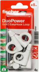 Fischer EasyHook szemmel + DuoPower kétkomponensű nylon dübel 8 x 40, bliszteres, 4 db/csomag (557927)