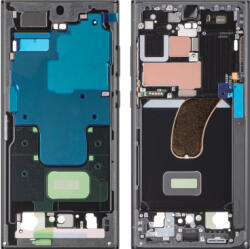 Samsung Rama Carcasa Mijloc, ecran Samsung Galaxy S23 Ultra, Original Service Pack, Neagra Graphite (RMS15833E)