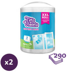 Violeta EXPERT PLUS háztartási papírtörlő 3 rétegű 1 tekercs (2x290 lap)