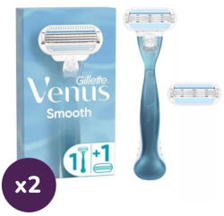 Venus Gillette Venus Smooth női borotva + borotvabetét (2 db)
