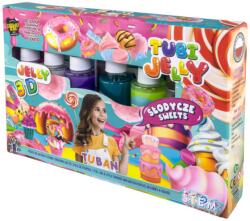 TUBAN SET TUBI JELLY (gel modelator) cu 6 culori , DULCIURI (TU3323)