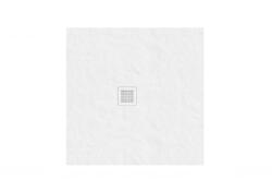 RAVAK Slate Pro zuhanytálca 80x80 matt fehér XA034431010 (XA034431010)