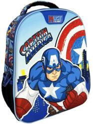 Luna Luna: Must Team Amerika kapitánya lekerekített ovis hátizsák 27x10x31cm (000506284)