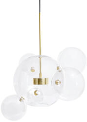Moose Lighting Capri 6 LED Függőlámpa Üveg-Alumínium Arany Buborékos (KHM-MSE1501100545) - prodis