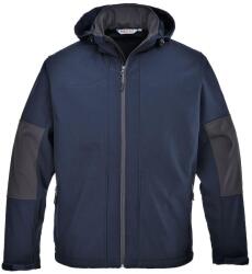 Portwest Férfi kapucnis soft shell kabát XL kék
