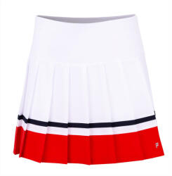Fila Skort Sabine White/Fila Red Női szoknya M