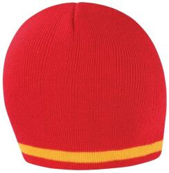 Result Winter Essentials Unisex felnőtt nemzeti sapka sárga|vörös