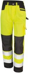 Result Safeguard Felnőttek Unisex Hi Viz Cargo nadrág 4XL sárga