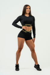 Nebbia Women's Compression High Waist Shorts Leg Day 832 Gold Női rövidnadrág M