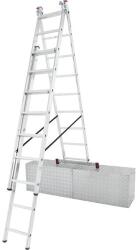 KRAUSE 33390 Corda 3X9 fokos sokcélú létra lépcsőfunkcióval/13, 5kg; 2, 55m/ (33390)