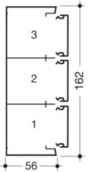 Hager Canal cablu GBA50161, aluminiu RAL9010 (GBA5016119010)