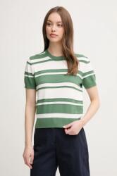 Benetton pamut pulóver könnyű, női, zöld, 1294E10D0 - zöld L